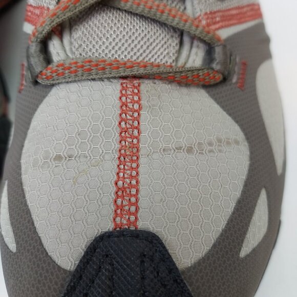 Merrell Air Hiking Shoe Women's US 10 Gray Orange Grasshopper Training Sneaker - Picture 4 of 13